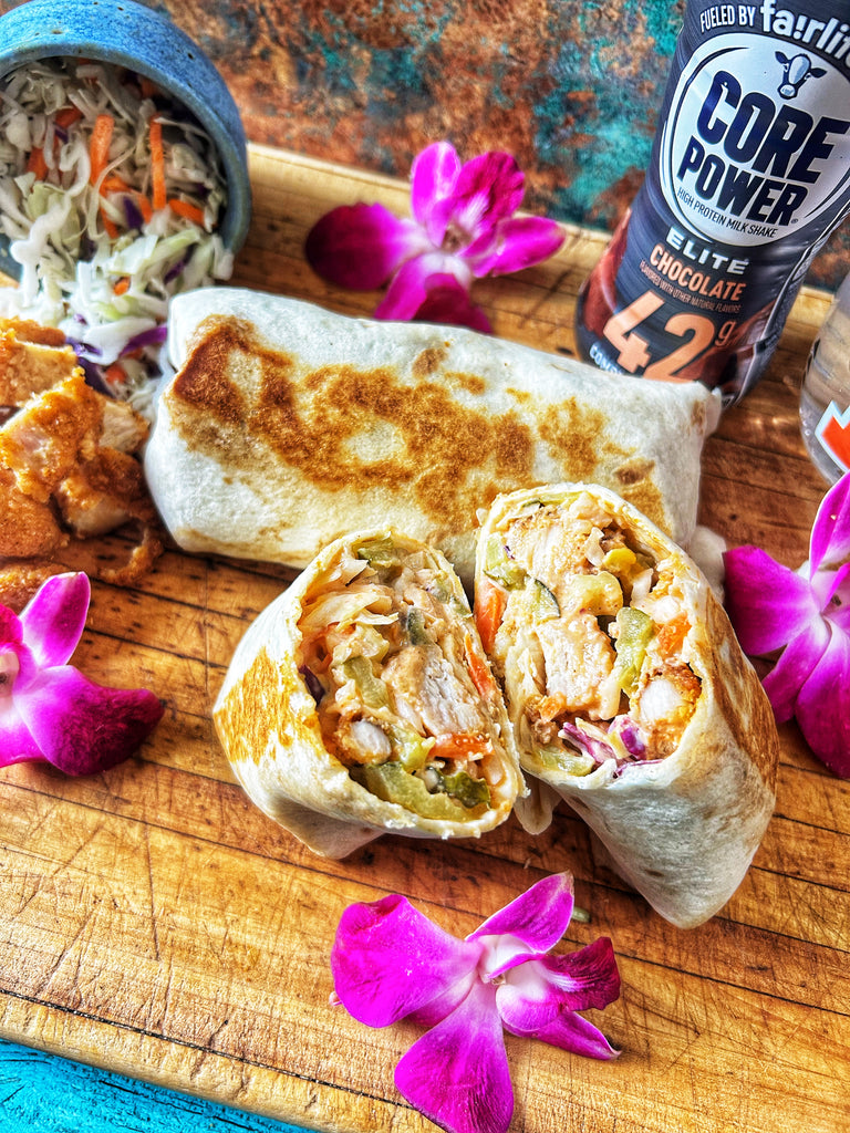 Crispy Pickle Slaw Chicken Wrap 🥒 🌯