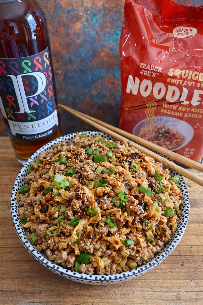 Honey Garlic Chicken Noodles 🍯