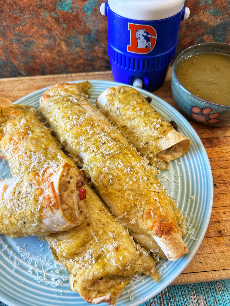🫑 Green Chili Chicken Enchiladas