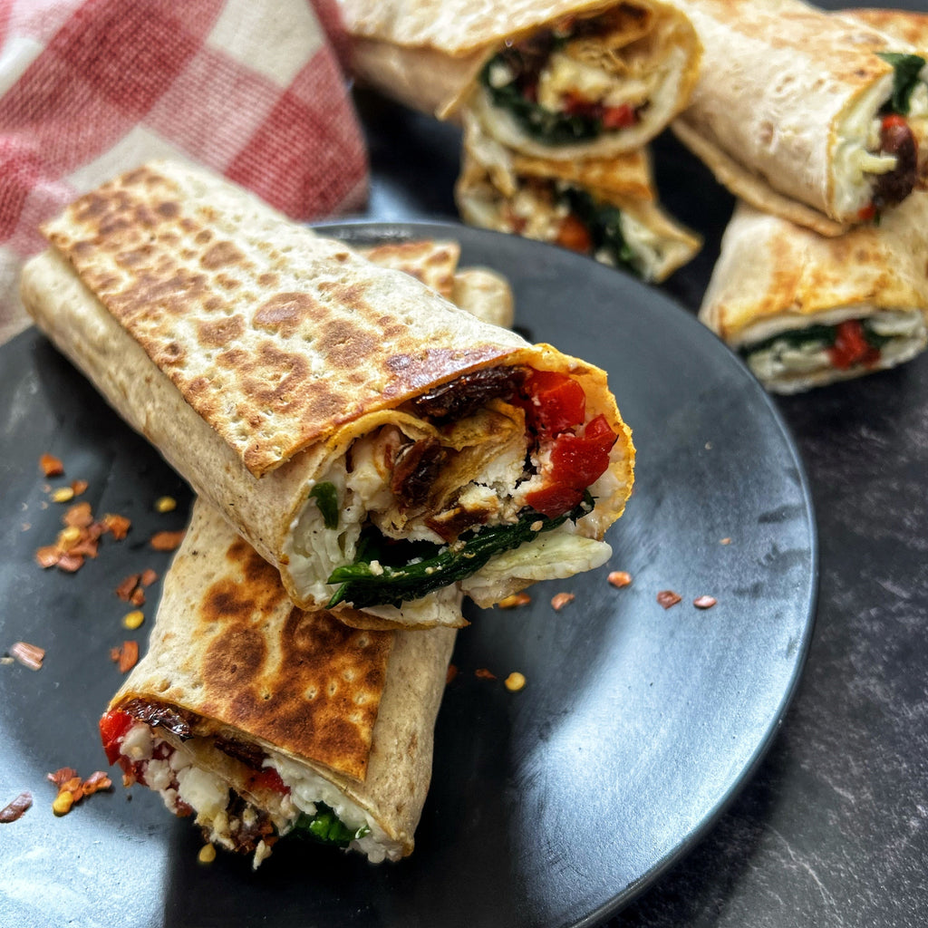 Breakfast Spinach Feta Wrap