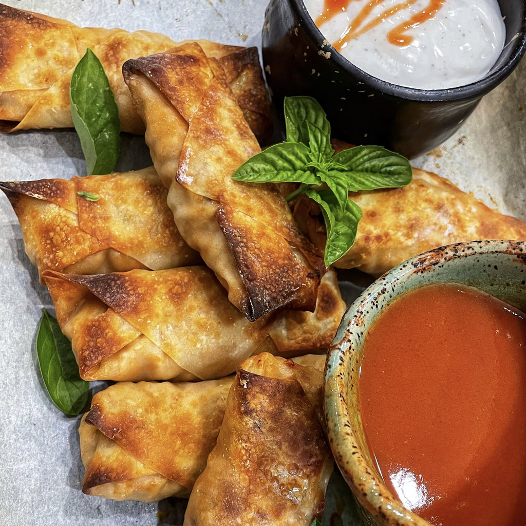 Buffalo Chicken Egg Rolls